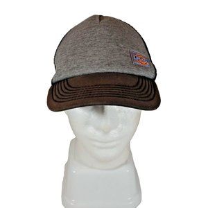 Dickies Baseball Cap Mens (14 & Up) Brown Gray Snapback Mesh Back Hat